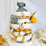 Diaper cake baby, gift for birth, diaper cake forest animals, gift baby