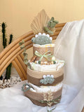 Windeltorte Dino, Windeltorte, Geburt Geschenk , Baby Geschenk, Windeltorte