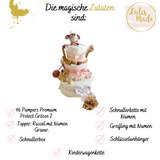 Diaper cake girl, gift for birth, diaper cake forest animals, gift baby