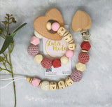 Pacifier chain and teether set