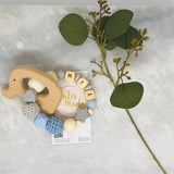 Beißring Elefant türkis