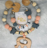 Pacifier chain and teether set