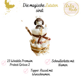 Windeltorte Baby, Geschenk zur Geburt, Windeltorte Waldtiere, Geschenk Baby