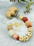 Pacifier chain and teether set