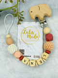 Pacifier chain and teether set