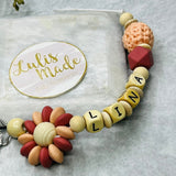 Pacifier chain and teether set