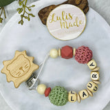 Pacifier chain and teether set