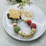 Pacifier chain and teether set