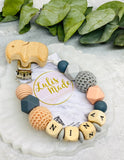 Pacifier chain and teether set