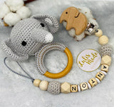 Pacifier chain and teether set