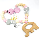 Pacifier chain and teether set