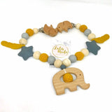 Pacifier chain and teether set