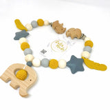 Pacifier chain and teether set