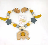 Pacifier chain and teether set