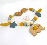 Pacifier chain and teether set