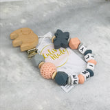 Pacifier chain and teether set