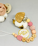 Pacifier chain and teether set