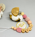Pacifier chain and teether set