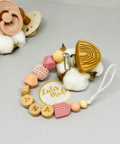 Pacifier chain and teether set