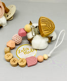 Pacifier chain and teether set