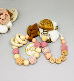 Pacifier chain and teether set