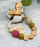 Pacifier chain and teether set