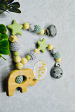 Pacifier chain and teether set