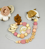 Pacifier chain and teether set