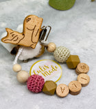 Pacifier chain and teether set