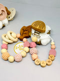 Pacifier chain and teether set
