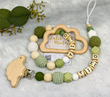 Pacifier chain and teether set