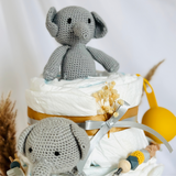 Diaper cake baby, gift for birth, diaper cake forest animals, gift baby