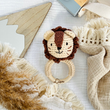 Rassel Baby, Rassel personalisiert, Rassel Gehäkelt, Häkelrassel mit Gravur, Baby Geschenk, Baby