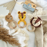 Rassel Baby, Rassel personalisiert, Rassel Gehäkelt, Häkelrassel mit Gravur, Baby Geschenk, Baby