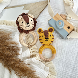 Rassel Baby, Rassel personalisiert, Rassel Gehäkelt, Häkelrassel mit Gravur, Baby Geschenk, Baby