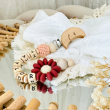 Schnullerkette mit Namen, Schnullekrette Mädchen, Baby Geschenk, Baby Geschenk Mädchen
