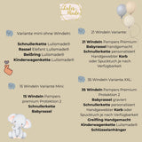 Windeltorte XXL Elefant grün, Perfektes Geschenk Lulismade®, handgefertigt und personalisiert