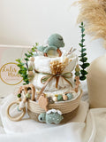 Windeltorte Dino, Windeltorte, Geburt Geschenk , Baby Geschenk, Windeltorte