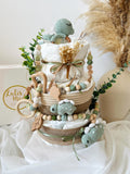 Windeltorte Dino, Windeltorte, Geburt Geschenk , Baby Geschenk, Windeltorte
