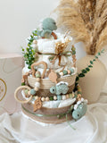 Windeltorte Dino, Windeltorte, Geburt Geschenk , Baby Geschenk, Windeltorte