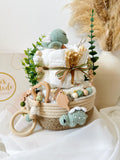 Windeltorte Dino, Windeltorte, Geburt Geschenk , Baby Geschenk, Windeltorte