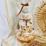 Windeltorte Baby, Geschenk zur Geburt, Windeltorte Waldtiere, Geschenk Baby