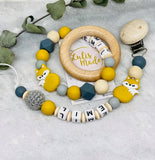 Pacifier chain and teether set
