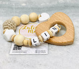 Pacifier chain and teether set