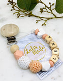 Pacifier chain and teether set
