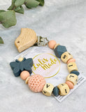 Pacifier chain and teether set