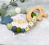 Pacifier chain and teether set