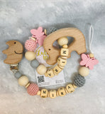 Pacifier chain and teether set