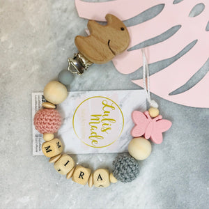 Pacifier chain and teether set