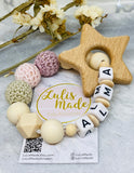 Pacifier chain and teether set